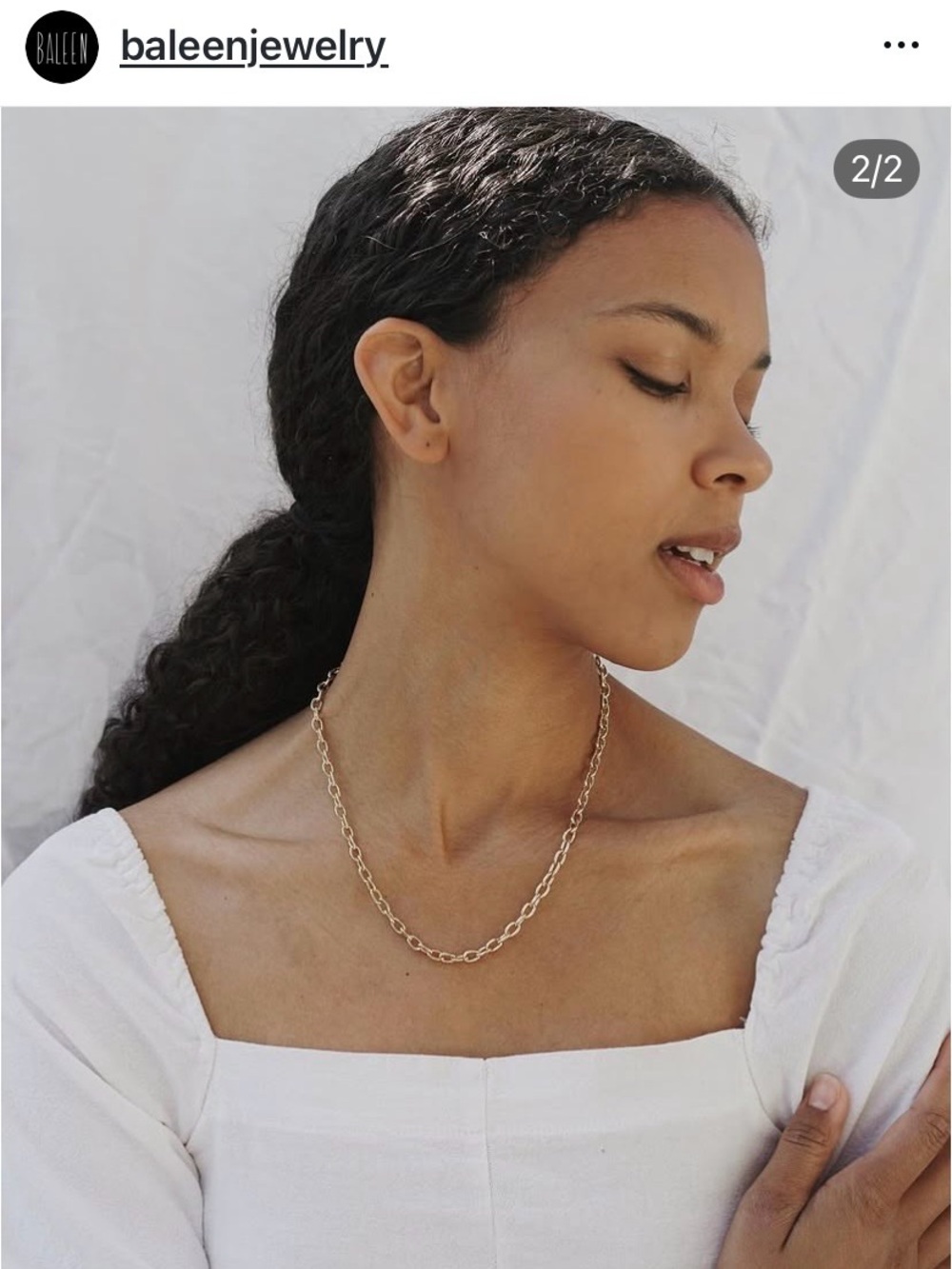 Baleen Jewelry Cassis Gold Chain Necklace
